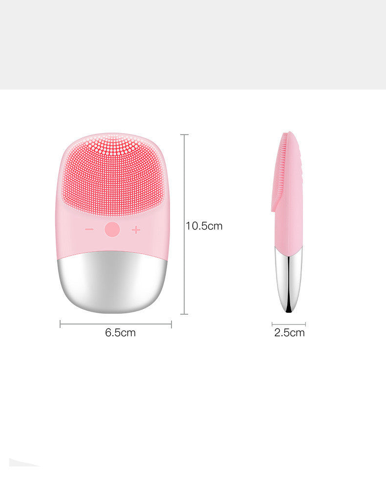Mini Silicone Electric Face Cleansing Brush Electric Facial Cleanser Facial Cleansing Brush Skin Massager Skin Care Tools Mini Silicone Electric Face Cleansing Brush Electric Facial Cleanser Facial Cleansing Brush Skin Massager Skin Care Tools